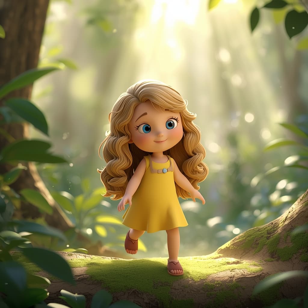 Page 1 preview with Laylay stepping into a sunlit forest