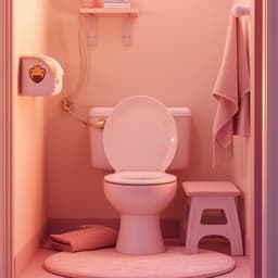 Potty training theme illustration