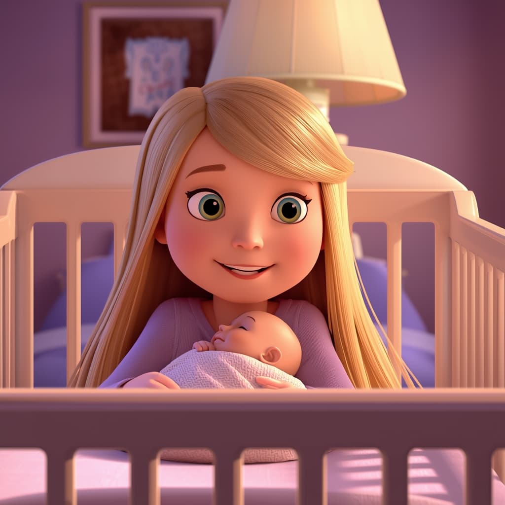 Emma Becomes a Big Sister example illustration