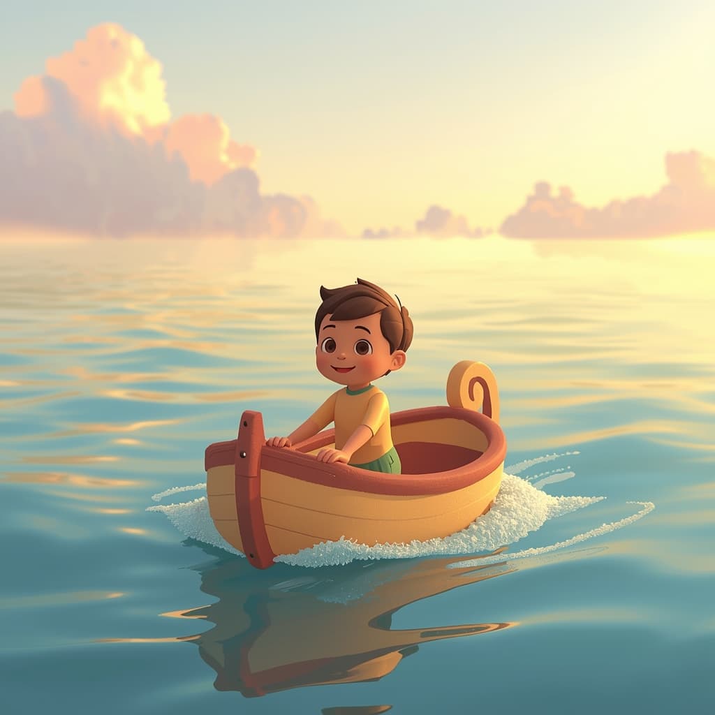 Parent and child starting a new magical story