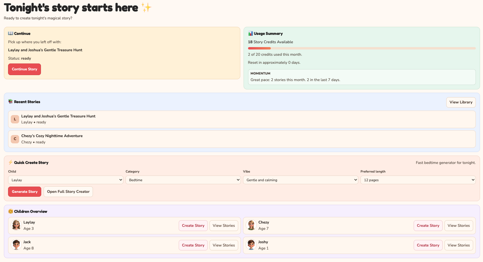 Dashboard overview preview